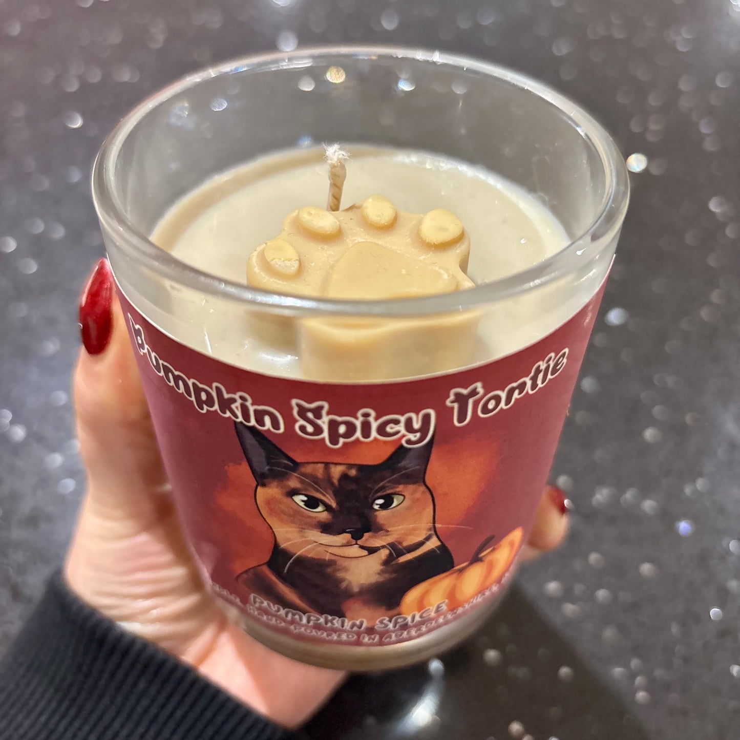 Pumpkin Spicy Tortie Soy Wax Candle