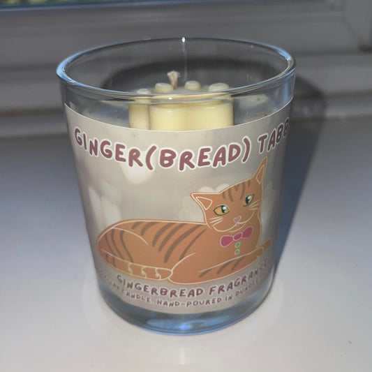 Gingerbread Tabby - Gingerbread Fragranced Soy Wax Candle