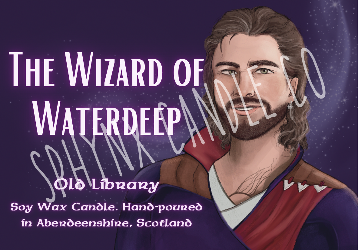 The Wizard of Waterdeep - Gale - Old Library - Baldur's Gate 3 - Soy Wax Candle