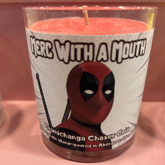 Merc with a Mouth - Deadpool - Cola Scented Soy Wax Candle