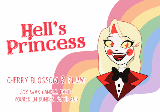 Hell's Princess - Cherry Blossom & Plum - Charlie Hazbin Hotel Soy Wax Candle