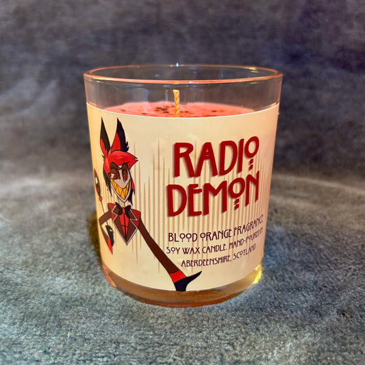 Radio Demon - Alastor - Hazbin Hotel - Blood Orange Scented Soy Wax Candle