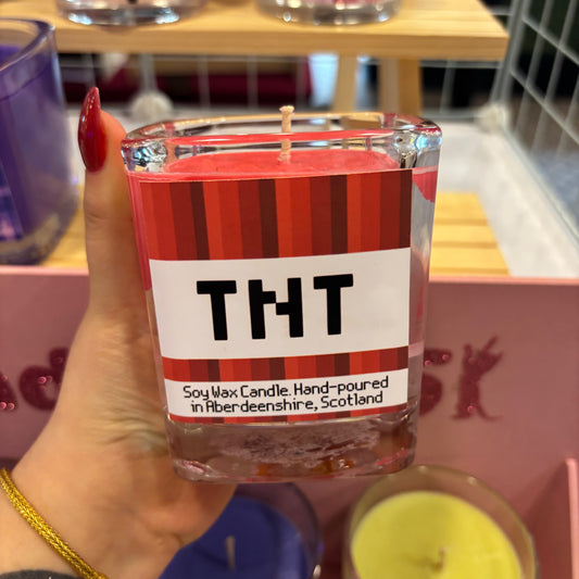 TNT - Berries - Minecraft Block Soy Wax Candle