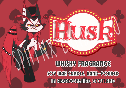 Husk - Hazbin Hotel - Whiskey Scented Soy Wax Candle