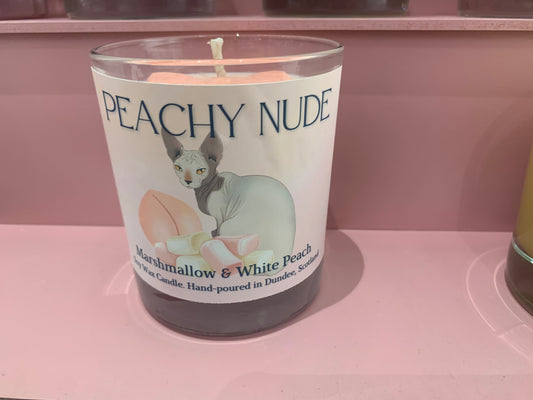 Peachy Nude - Marshmallow and White Peach Candle